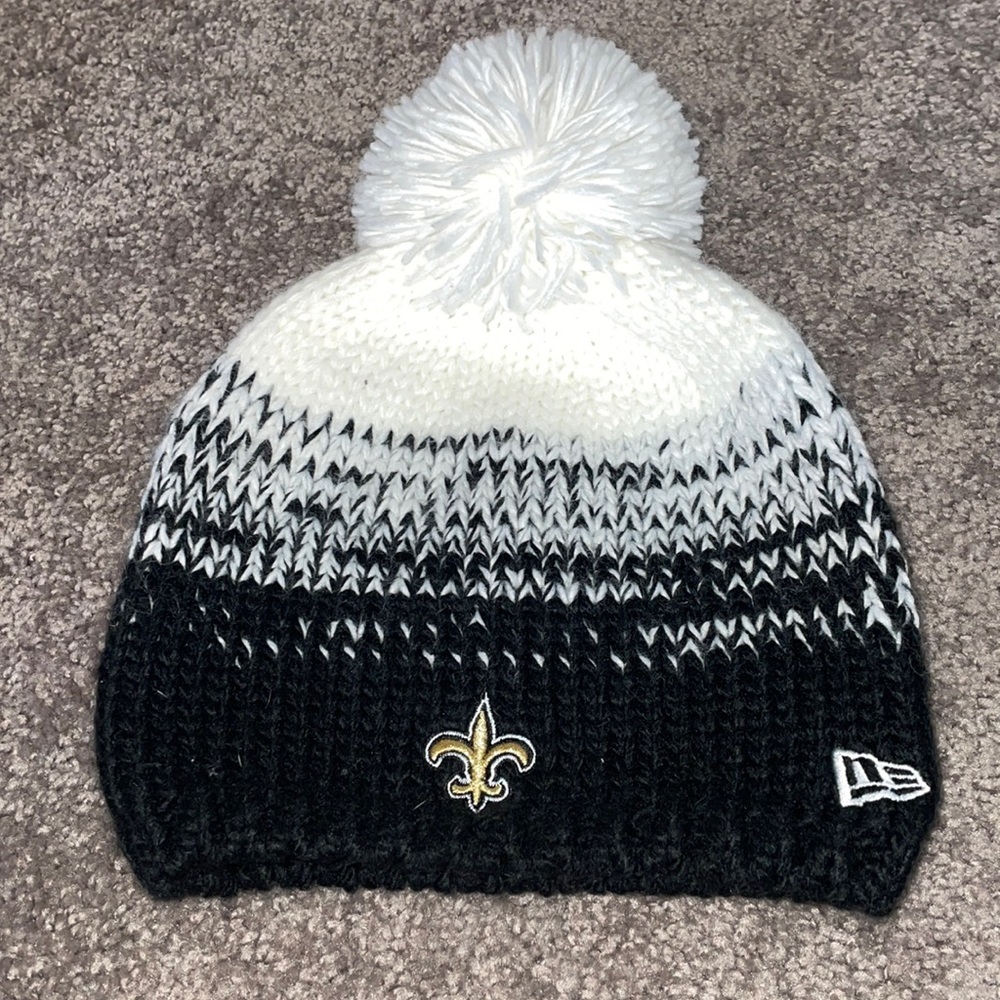 New Orleans Saints Pom Pom Winter Beanie